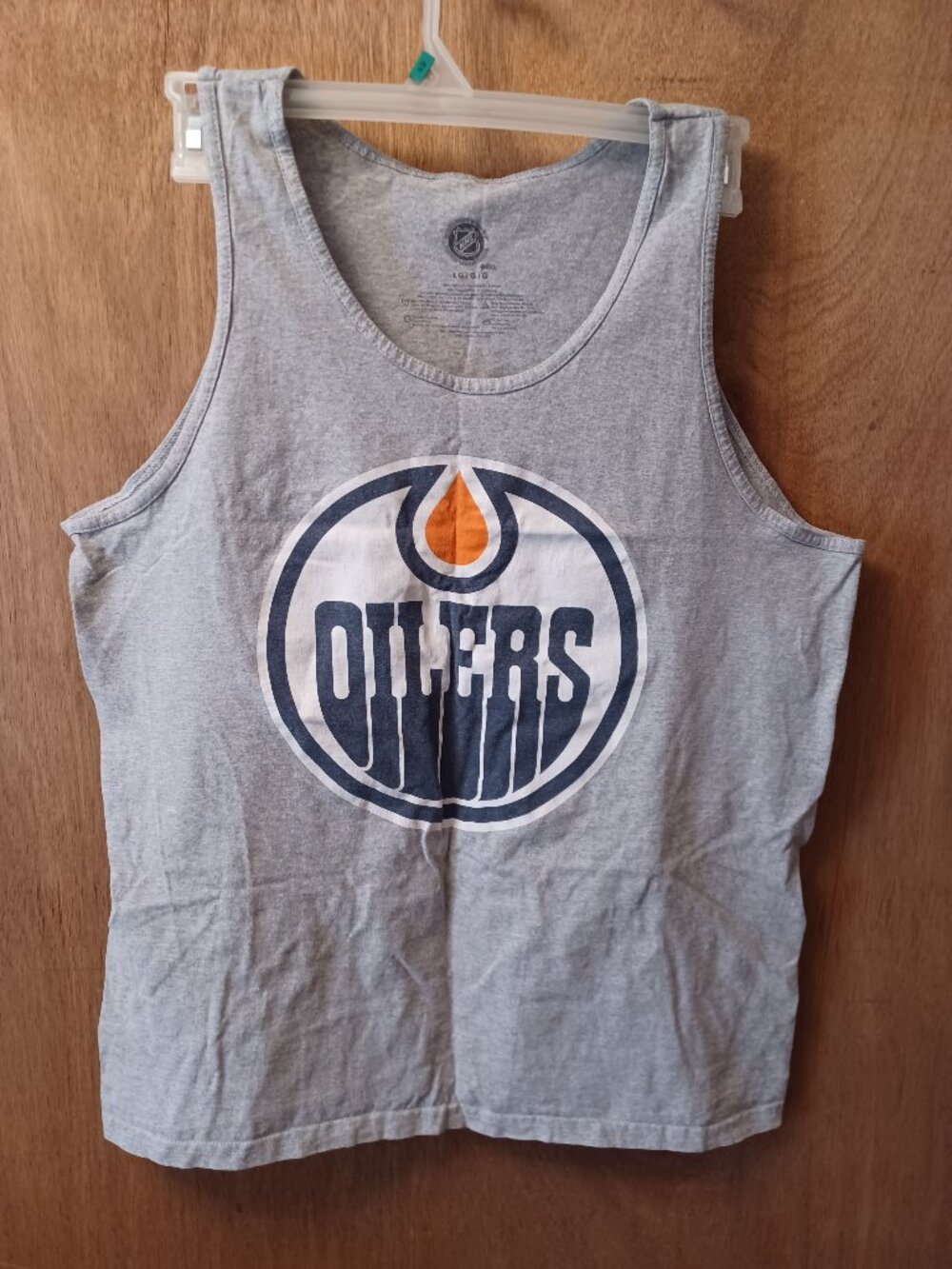 NHL Official Licensed Edmonton Oilers Men's Tank Top